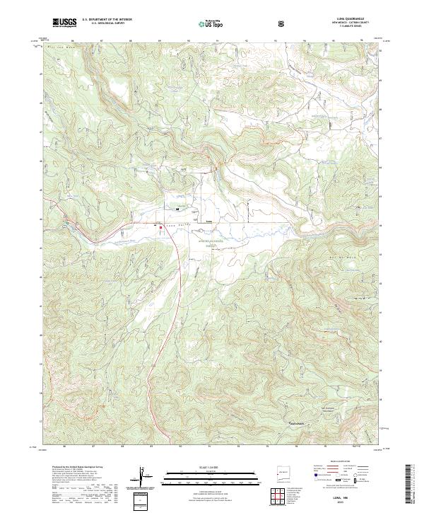 Luna, NM — USGS 7.5-minute topo (2023)