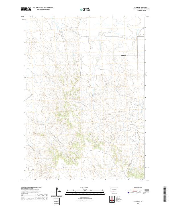 Blackpipe, SD — USGS 7.5-minute topo (2021)