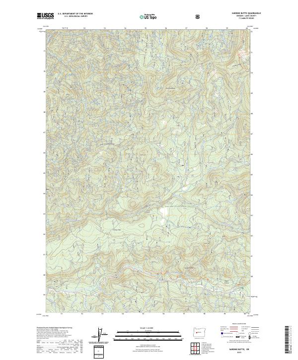 Sardine Butte, OR — USGS 7.5-minute topo (2023)