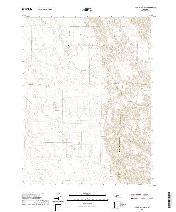 Camp Hayes Lake NE, NE — USGS 7.5-minute topo (2021)