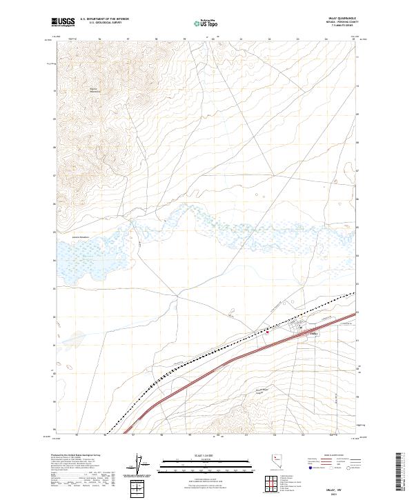 Imlay, NV — USGS 7.5-minute topo (2021)