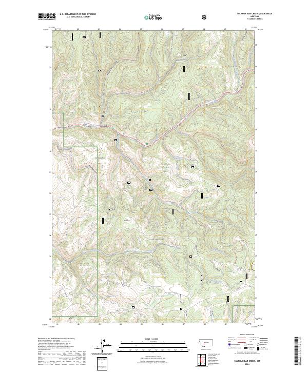 Sulphur Bar Creek, MT — USGS 7.5-minute topo (2024)