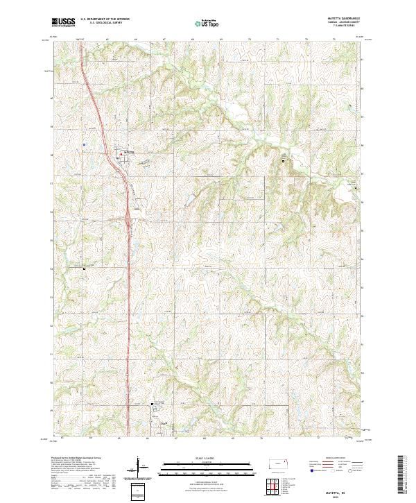 Mayetta, KS — USGS 7.5-minute topo (2022)