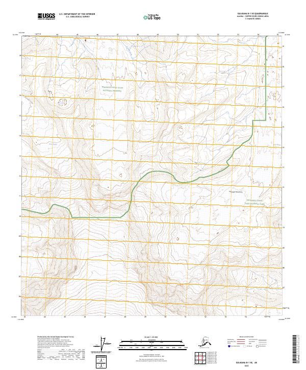 Gulkana B-1 SE, AK — USGS 7.5-minute topo (2023)