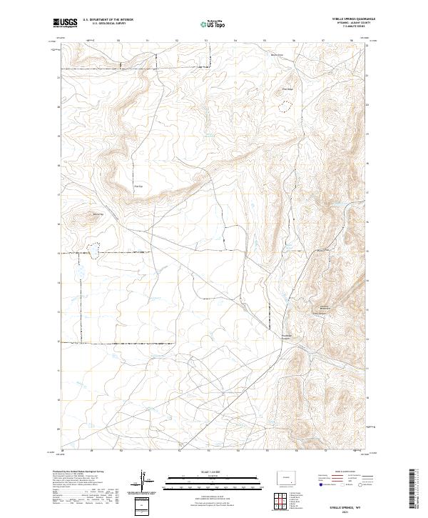 Sybille Springs, WY — USGS 7.5-minute topo (2021)