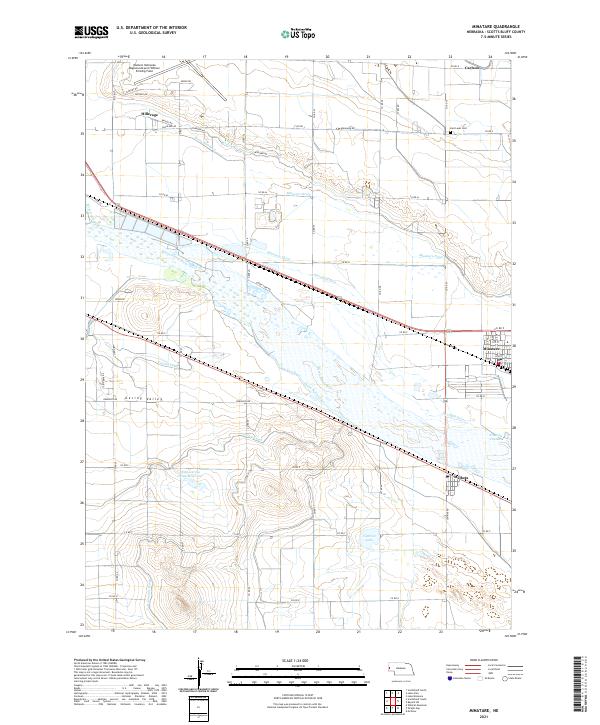 Minatare, NE — USGS 7.5-minute topo (2021)