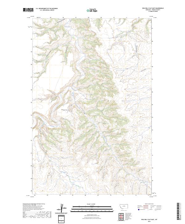 Wild Bill Flat East, MT — USGS 7.5-minute topo (2024)