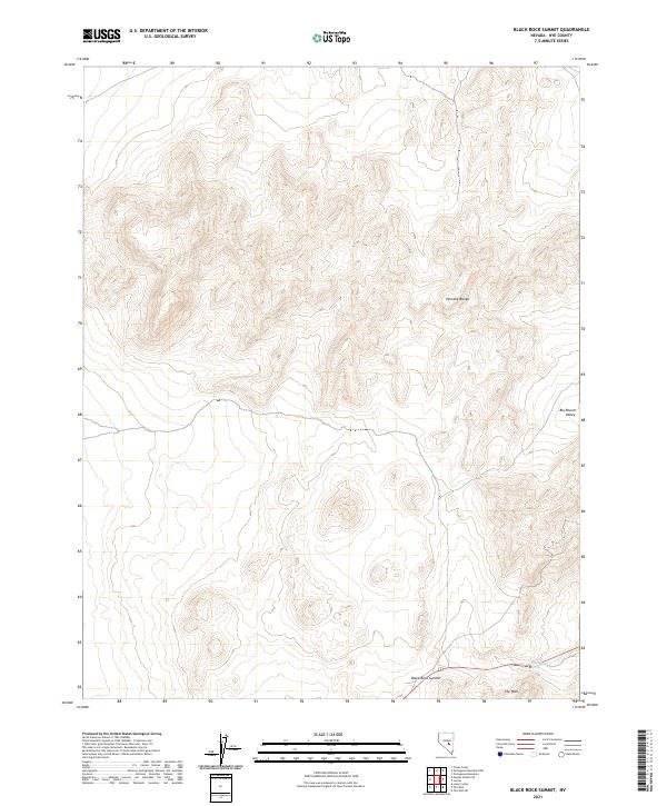 Black Rock Summit, NV — USGS 7.5-minute topo (2021)