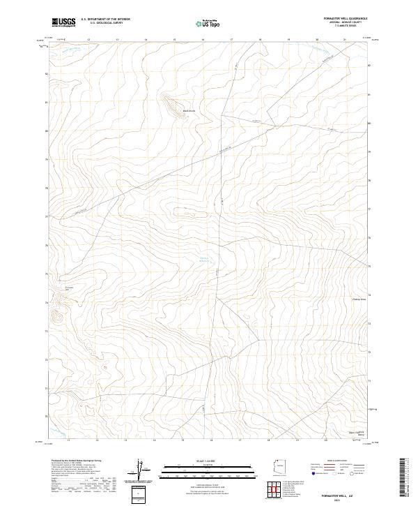 Formaster Well, AZ — USGS 7.5-minute topo (2021)