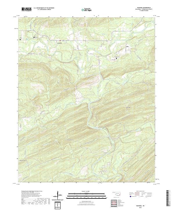 Nashoba, OK — USGS 7.5-minute topo (2022)