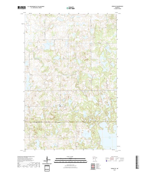 Ogema NE, MN — USGS 7.5-minute topo (2022)