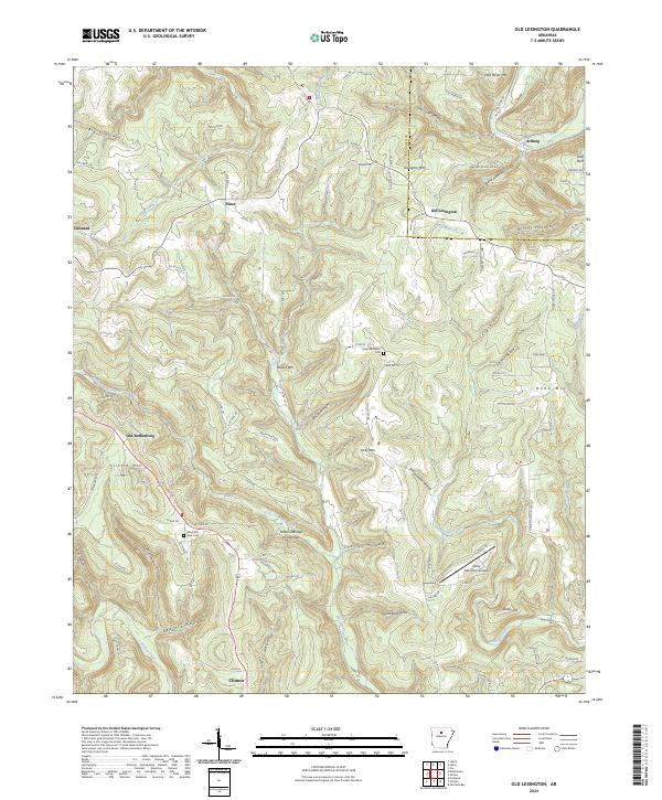 Old Lexington, AR — USGS 7.5-minute topo (2024)