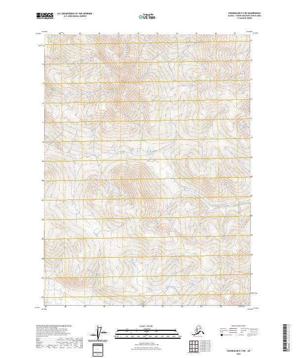 Chandalar C-3 NE, AK — USGS 7.5-minute topo (2023)