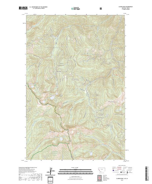 Illinois Peak, MT-ID — USGS 7.5-minute topo (2024)
