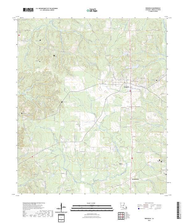 Ringgold, LA — USGS 7.5-minute topo (2024)