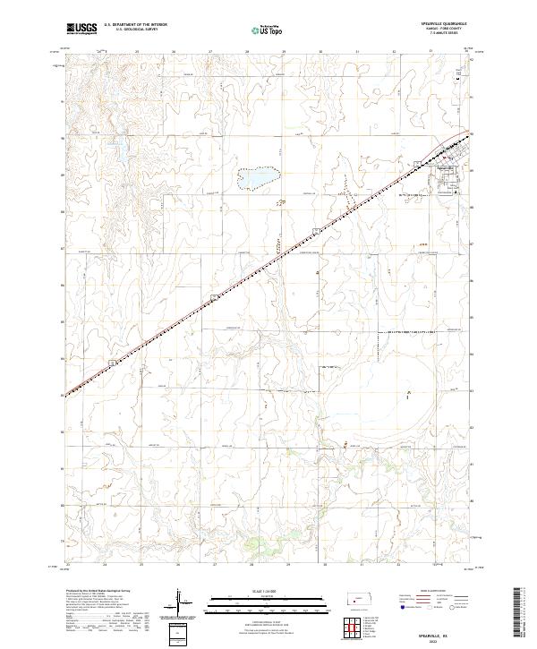 Spearville, KS — USGS 7.5-minute topo (2022)
