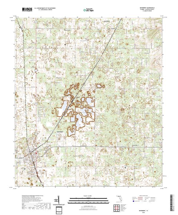 Newberry, FL — USGS 7.5-minute topo (2024)