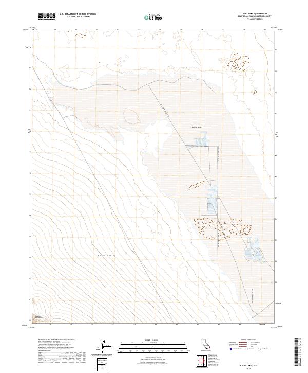 Cadiz Lake, CA — USGS 7.5-minute topo (2021)