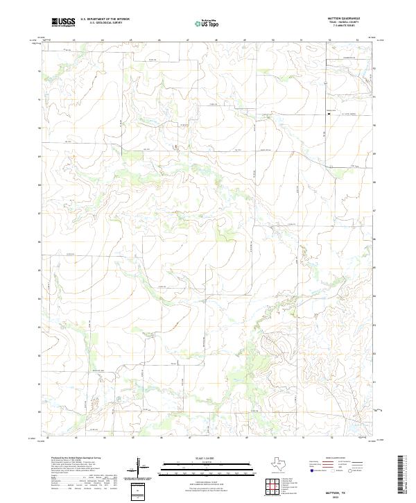 Mattson, TX — USGS 7.5-minute topo (2022)