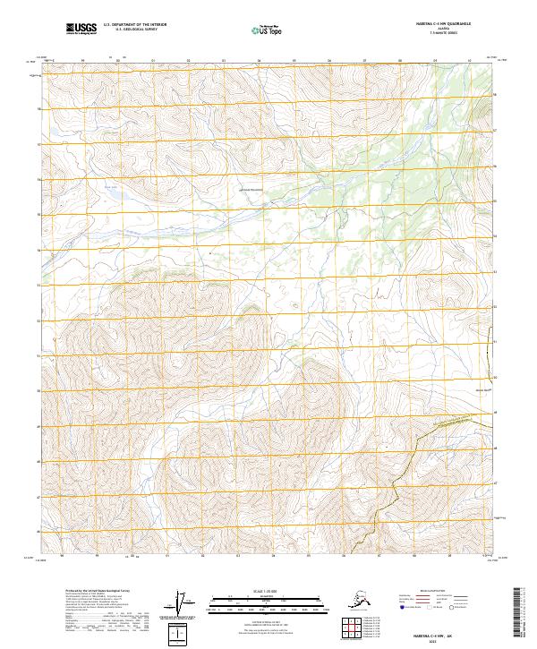Nabesna C-4 NW, AK — USGS 7.5-minute topo (2023)