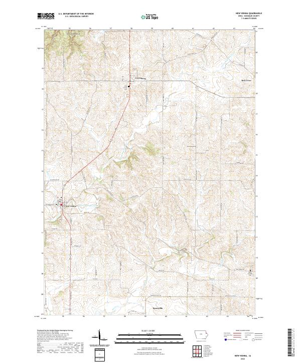 New Vienna, IA — USGS 7.5-minute topo (2022)