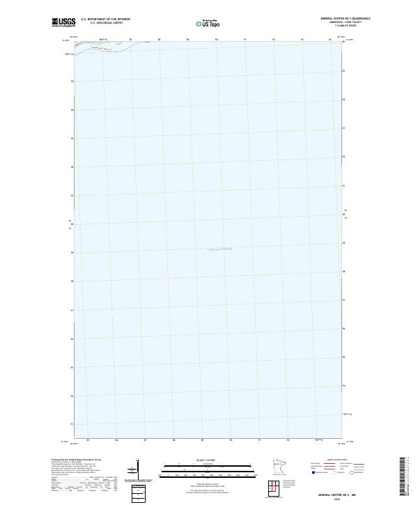 Mineral Center OE S, MN — USGS 7.5-minute topo (2022)