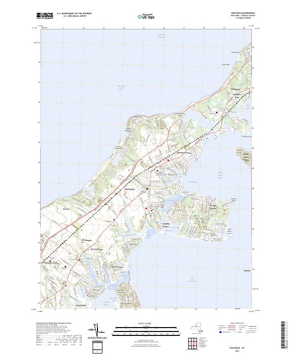 Southold, NY — USGS 7.5-minute topo (2023)