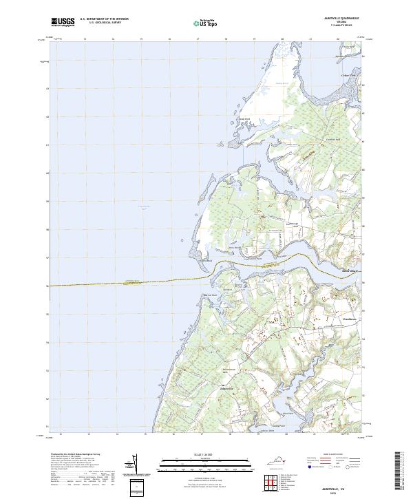 Jamesville, VA — USGS 7.5-minute topo (2022)