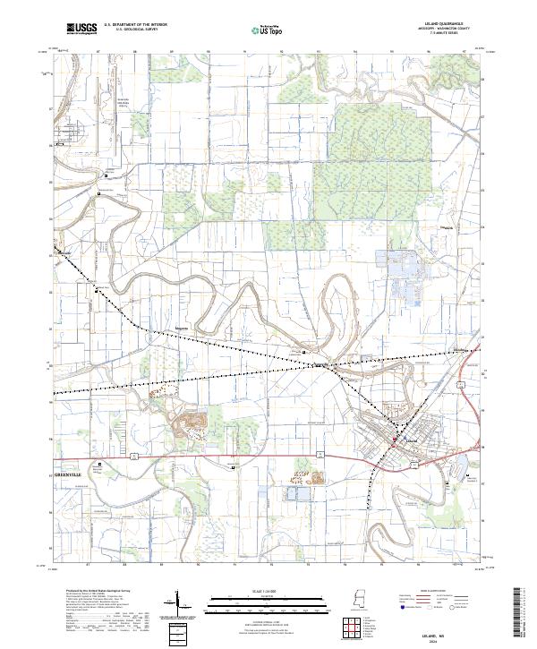 Leland, MS — USGS 7.5-minute topo (2024)