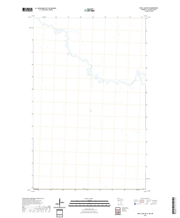 Skull Lake OE N, MN-MB — USGS 7.5-minute topo (2022)