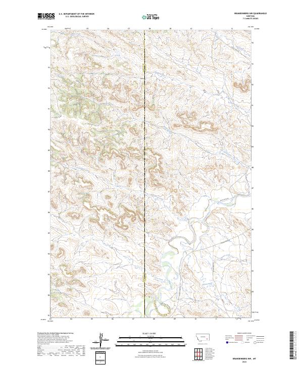 Brandenberg NW, MT — USGS 7.5-minute topo (2024)