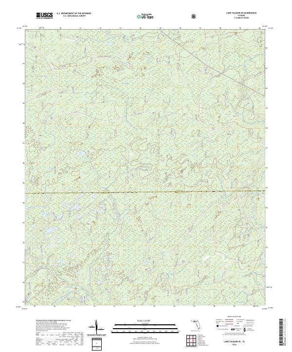 Lake Talquin SE, FL — USGS 7.5-minute topo (2024)