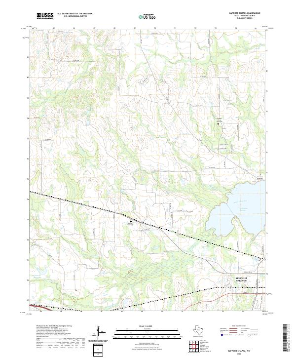 Gafford Chapel, TX — USGS 7.5-minute topo (2022)