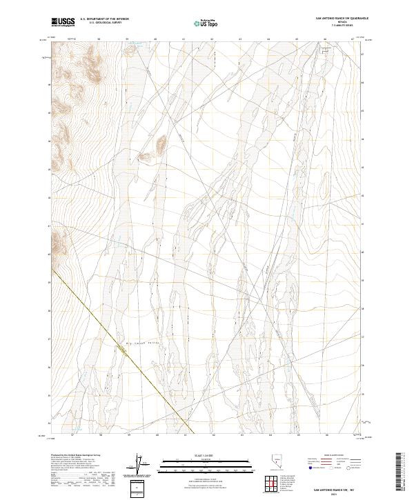 San Antonio Ranch SW, NV — USGS 7.5-minute topo (2021)