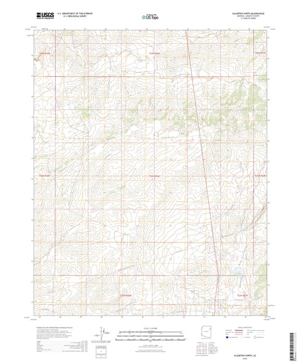 Klagetoh North, AZ — USGS 7.5-minute topo (2026)