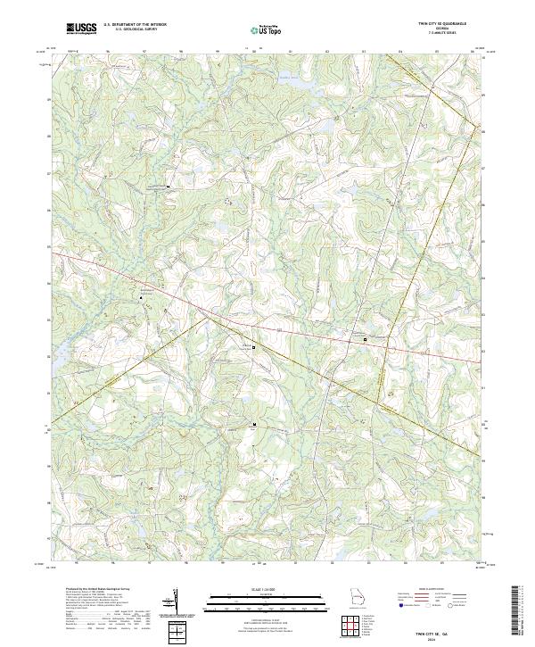 Twin City SE, GA — USGS 7.5-minute topo (2024)