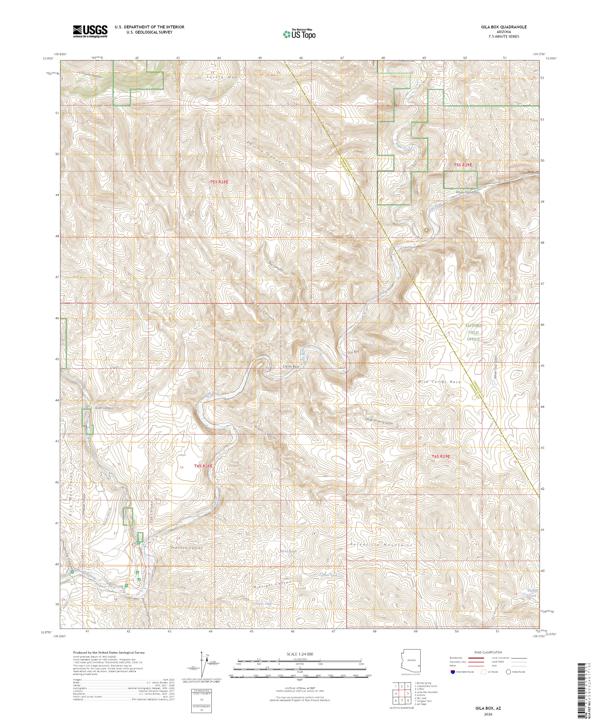 Gila Box, AZ — USGS 7.5-minute topo (2026)