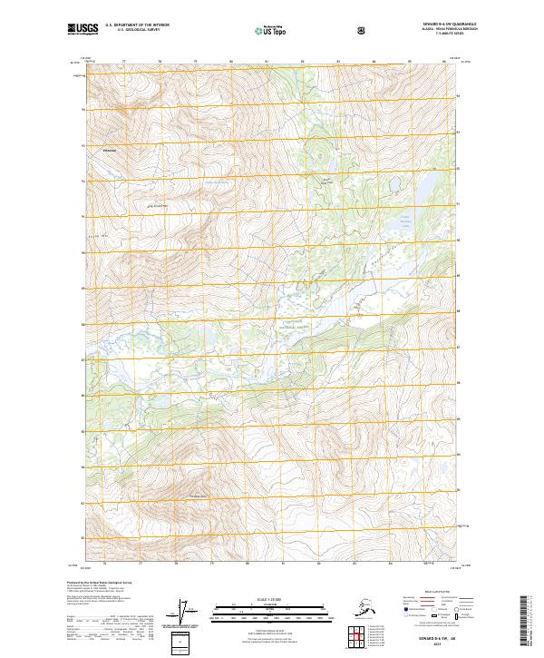 Seward B-6 SW, AK — USGS 7.5-minute topo (2023)