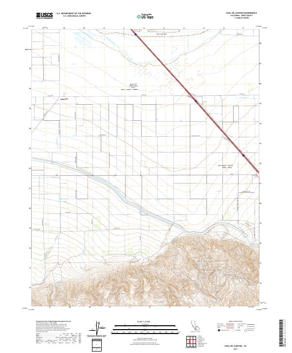 Coal Oil Canyon, CA — USGS 7.5-minute topo (2021)