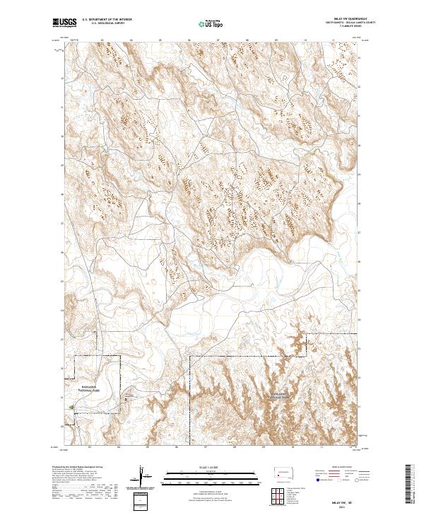 Imlay SW, SD — USGS 7.5-minute topo (2021)
