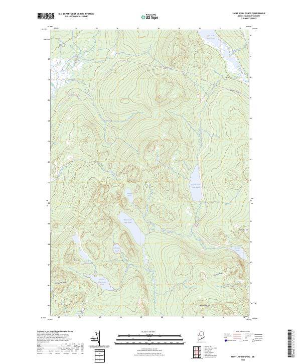 Saint John Ponds, ME — USGS 7.5-minute topo (2024)