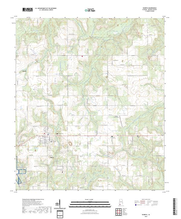 Elberta, AL — USGS 7.5-minute topo (2024)