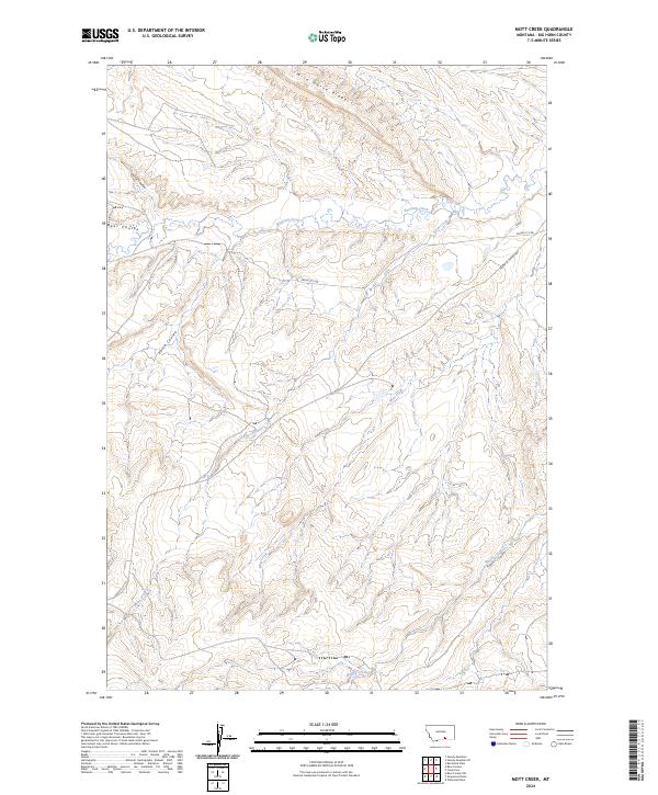 Mott Creek, MT — USGS 7.5-minute topo (2024)