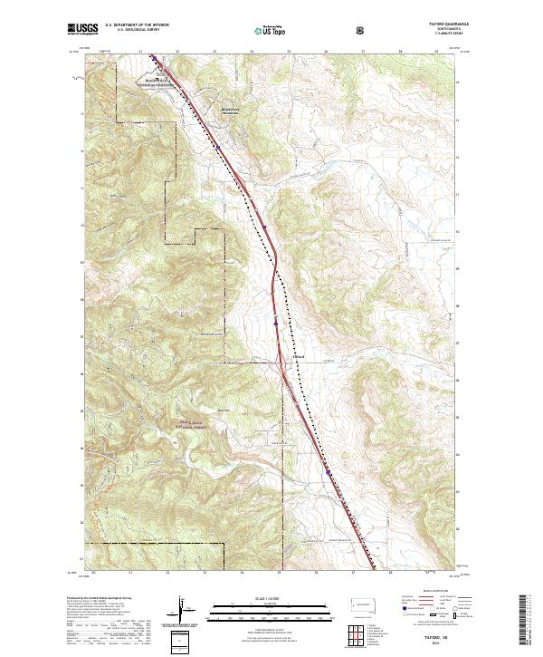 Tilford, SD — USGS 7.5-minute topo (2021)