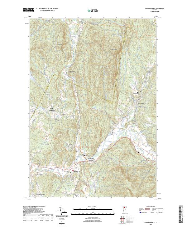 Jeffersonville, VT — USGS 7.5-minute topo (2024)