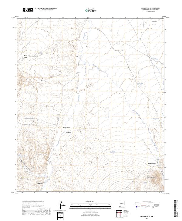 Animas Peak NE, NM — USGS 7.5-minute topo (2023)