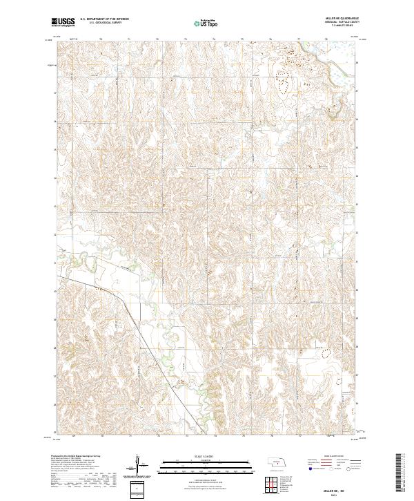 Miller NE, NE — USGS 7.5-minute topo (2021)