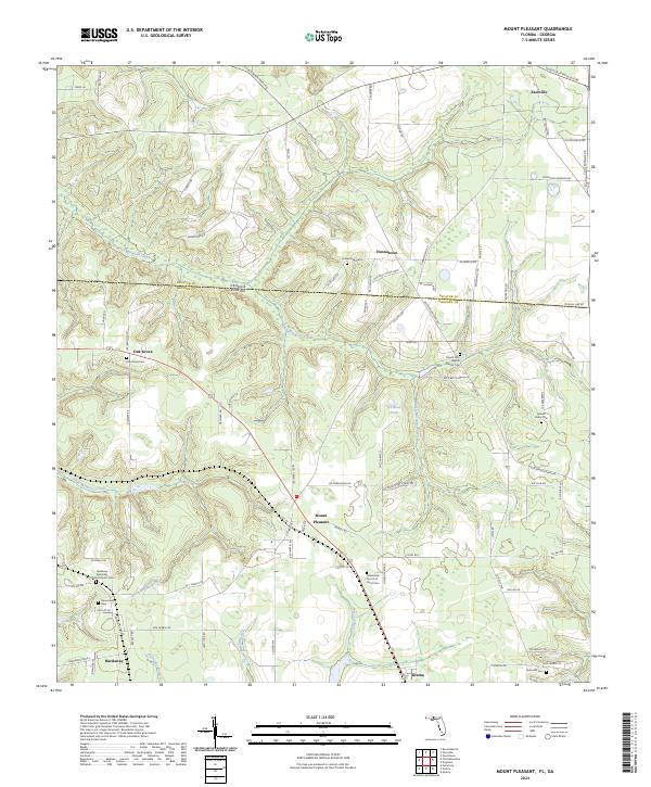Mount Pleasant, FL-GA — USGS 7.5-minute topo (2024)