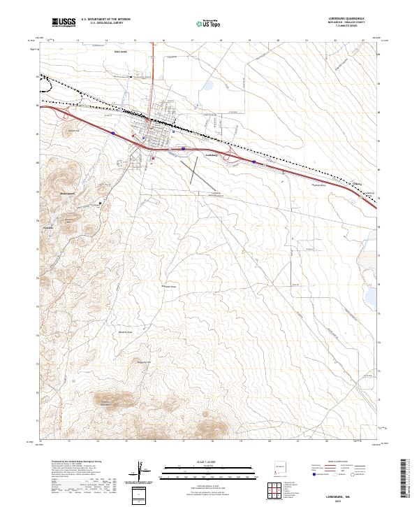 Lordsburg, NM — USGS 7.5-minute topo (2023)