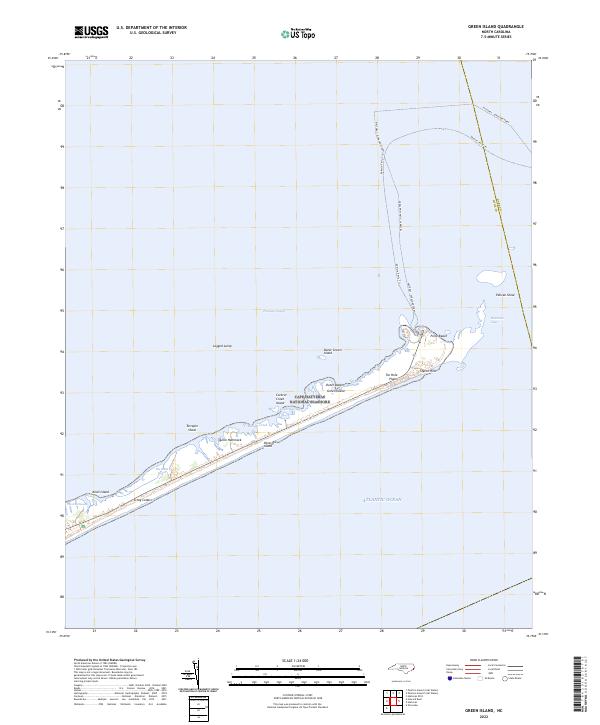 Green Island, NC — USGS 7.5-minute topo (2022)